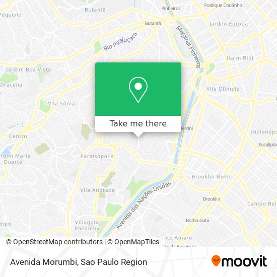 Mapa Avenida Morumbi