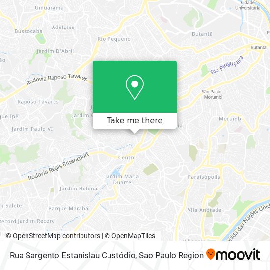 Rua Sargento Estanislau Custódio map