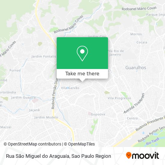 Rua São Miguel do Araguaía map