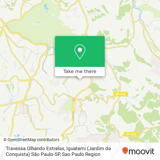 Travessa Olhando Estrelas, Iguatemi (Jardim da Conquista) São Paulo-SP map