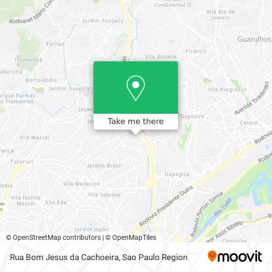 Mapa Rua Bom Jesus da Cachoeira