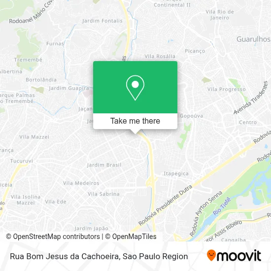 Rua Bom Jesus da Cachoeira map
