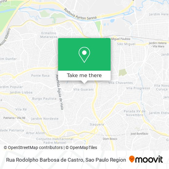Mapa Rua Rodolpho Barbosa de Castro