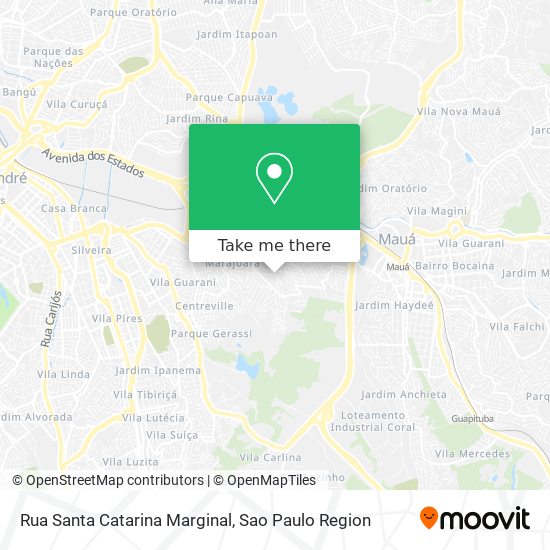 Rua Santa Catarina Marginal map