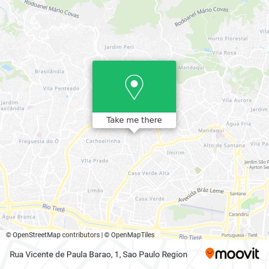 Rua Vicente de Paula Barao, 1 map