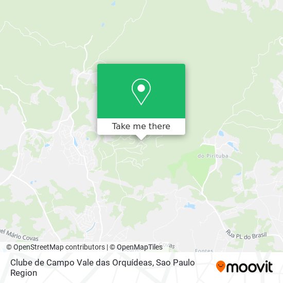 Clube de Campo Vale das Orquídeas map