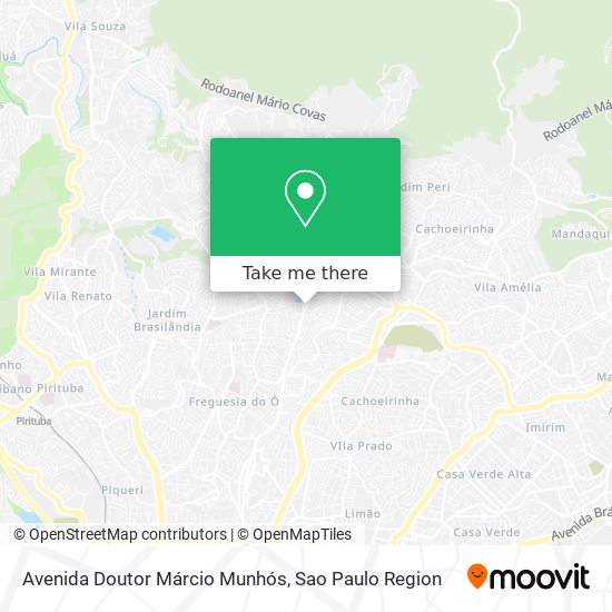 Mapa Avenida Doutor Márcio Munhós
