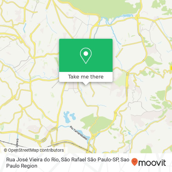 Rua José Vieira do Rio, São Rafael São Paulo-SP map