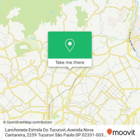 Lanchonete Estrela Do Tucuruvi, Avenida Nova Cantareira, 2259 Tucuruvi São Paulo-SP 02331-003 map