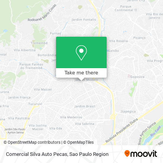Comercial Silva Auto Pecas map