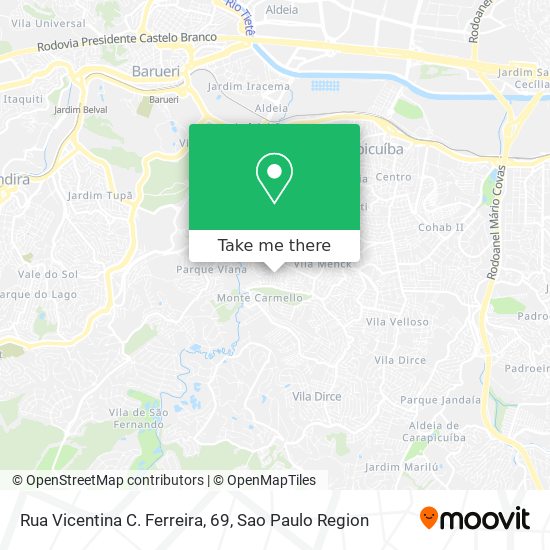 Rua Vicentina C. Ferreira, 69 map