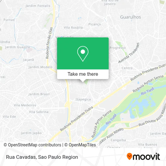 Rua Cavadas map