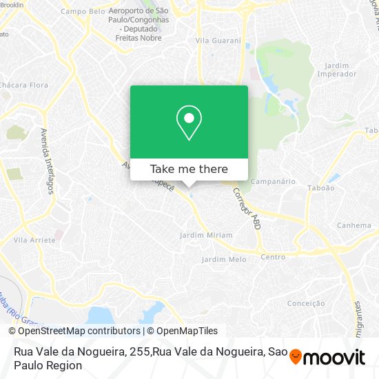 Mapa Rua Vale da Nogueira, 255,Rua Vale da Nogueira
