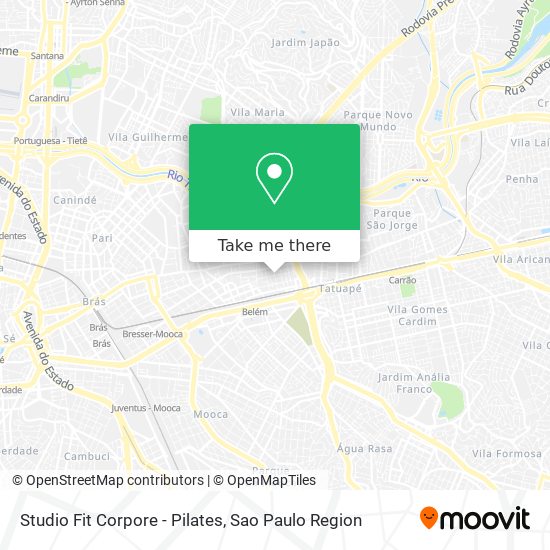 Mapa Studio Fit Corpore - Pilates