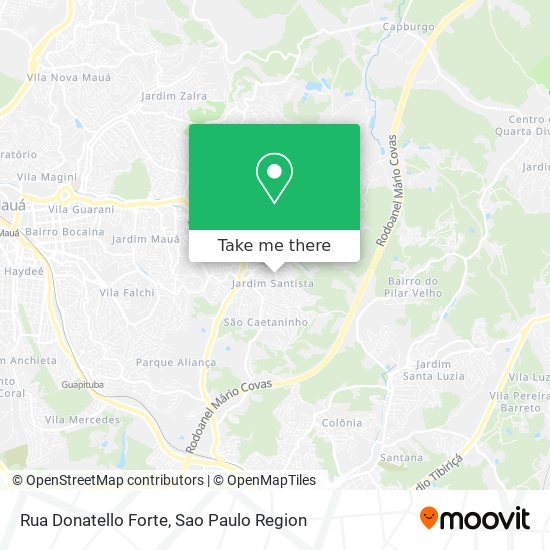 Rua Donatello Forte map