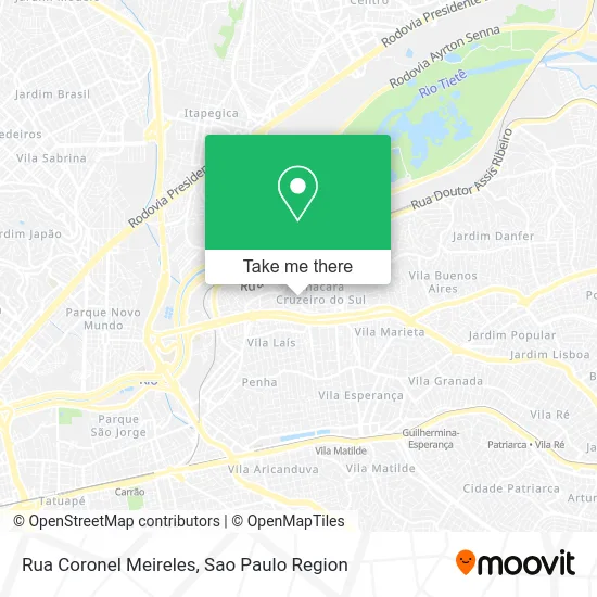 Rua Coronel Meireles map
