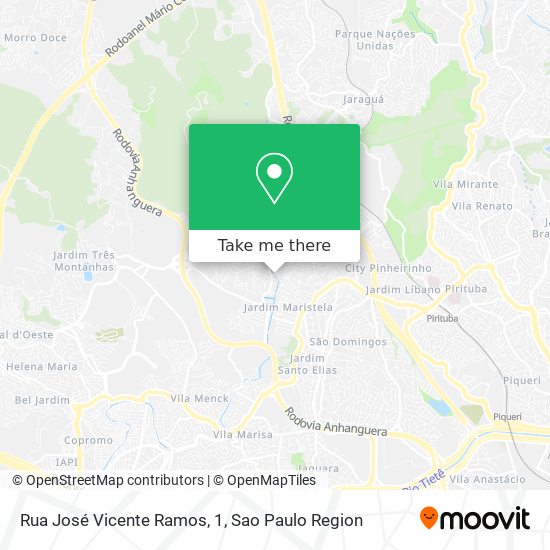 Rua José Vicente Ramos, 1 map