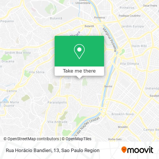 Mapa Rua Horácio Bandieri, 13