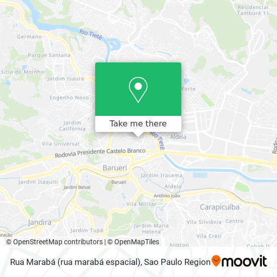 Rua Marabá (rua marabá espacial) map