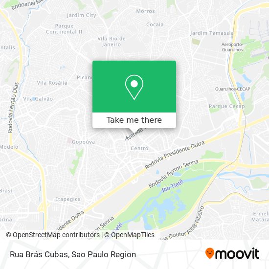 Rua Brás Cubas map