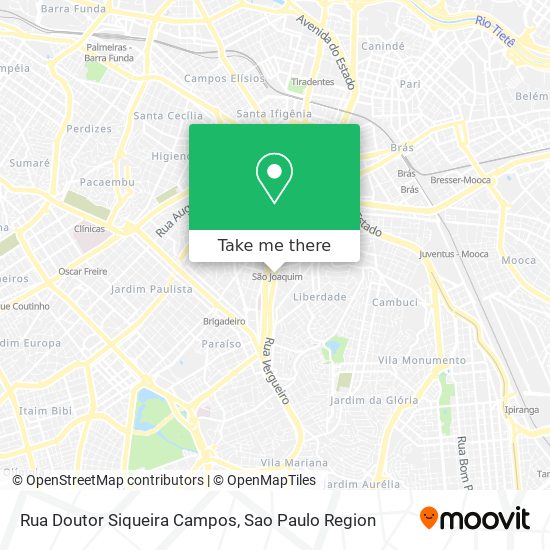 Rua Doutor Siqueira Campos map