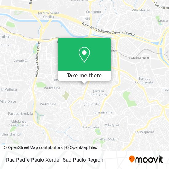 Rua Padre Paulo Xerdel map