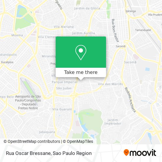 Mapa Rua Oscar Bressane