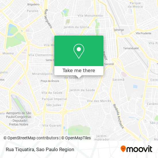 Rua Tiquatira map