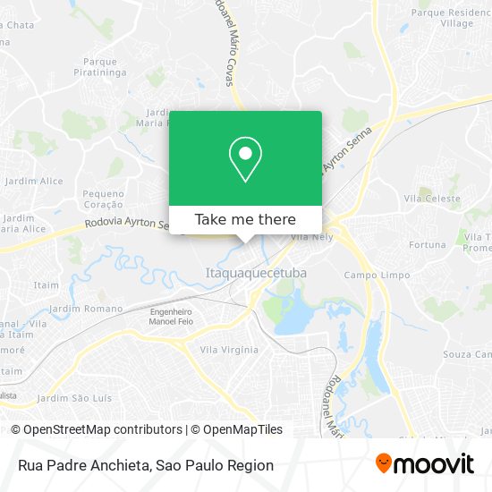 Mapa Rua Padre Anchieta