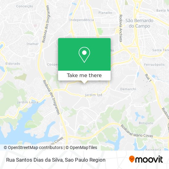 Mapa Rua Santos Dias da Silva