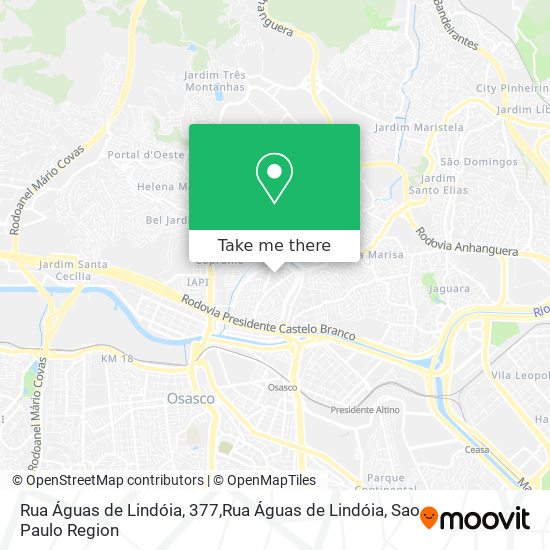 Rua Águas de Lindóia, 377,Rua Águas de Lindóia map