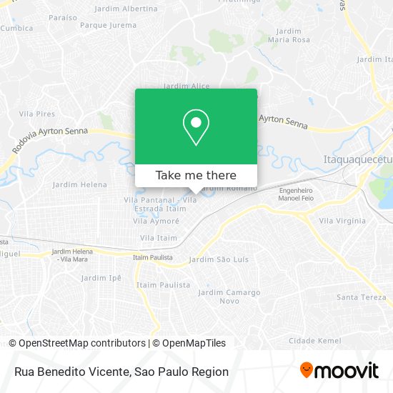 Rua Benedito Vicente map