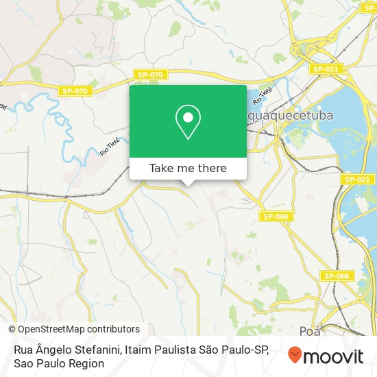 Mapa Rua Ângelo Stefanini, Itaim Paulista São Paulo-SP