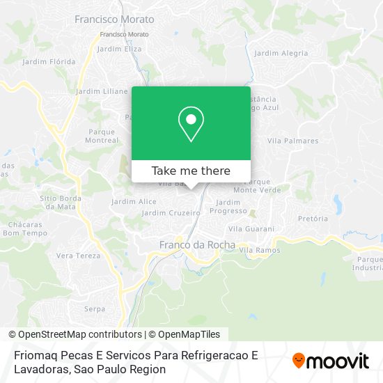 Friomaq Pecas E Servicos Para Refrigeracao E Lavadoras map