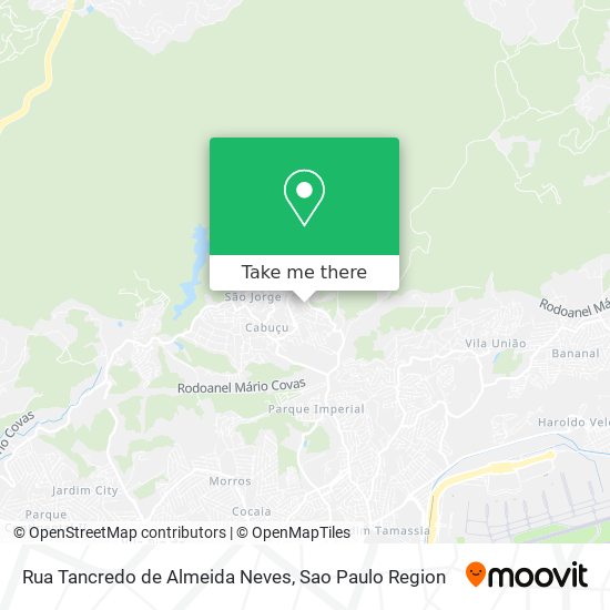 Mapa Rua Tancredo de Almeida Neves