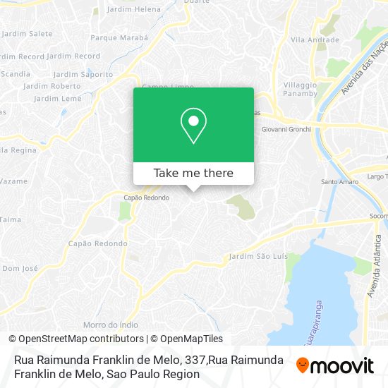 Mapa Rua Raimunda Franklin de Melo, 337,Rua Raimunda Franklin de Melo