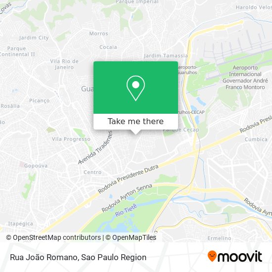 Rua João Romano map