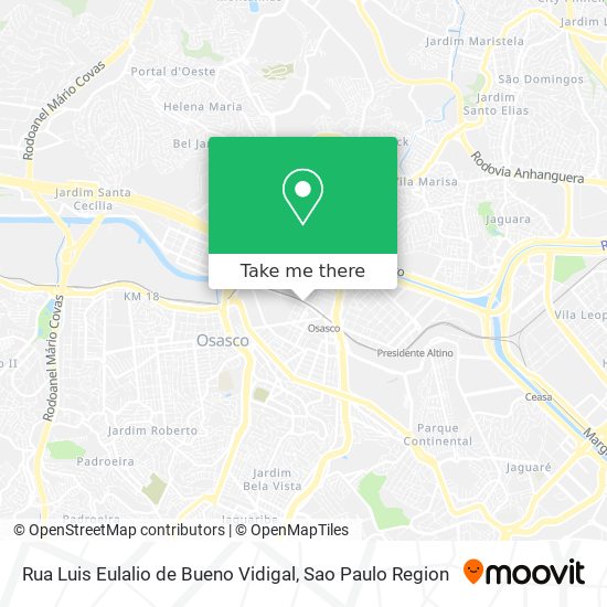 Rua Luis Eulalio de Bueno Vidigal map