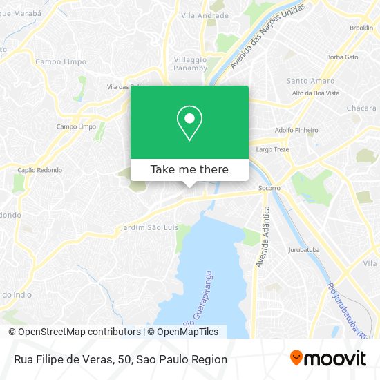 Mapa Rua Filipe de Veras, 50