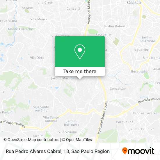 Rua Pedro Alvares Cabral, 13 map