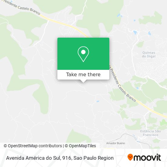 Avenida América do Sul, 916 map