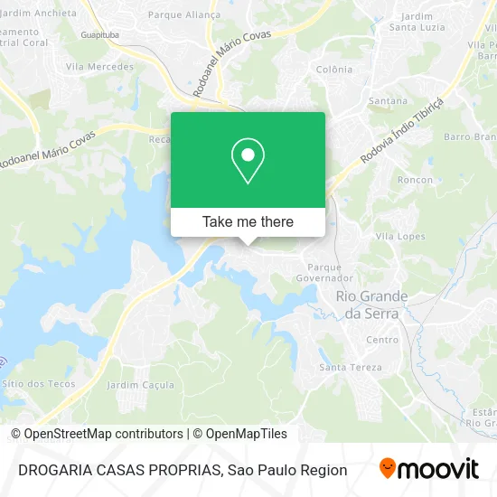 DROGARIA CASAS PROPRIAS map