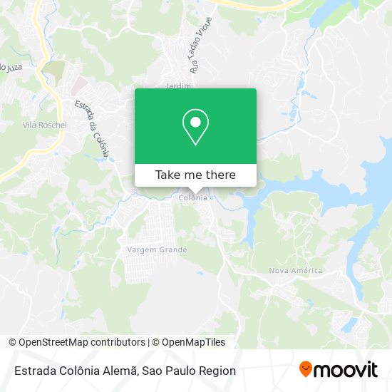 Estrada Colônia Alemã map