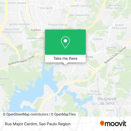 Rua Major Cardim map