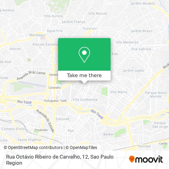 Rua Octávio Ribeiro de Carvalho, 12 map