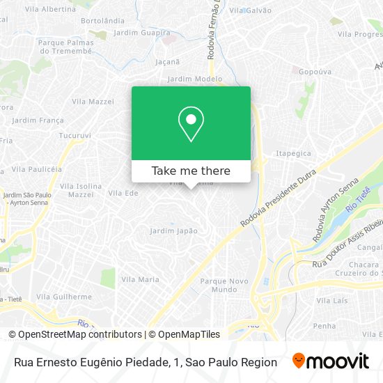 Rua Ernesto Eugênio Piedade, 1 map
