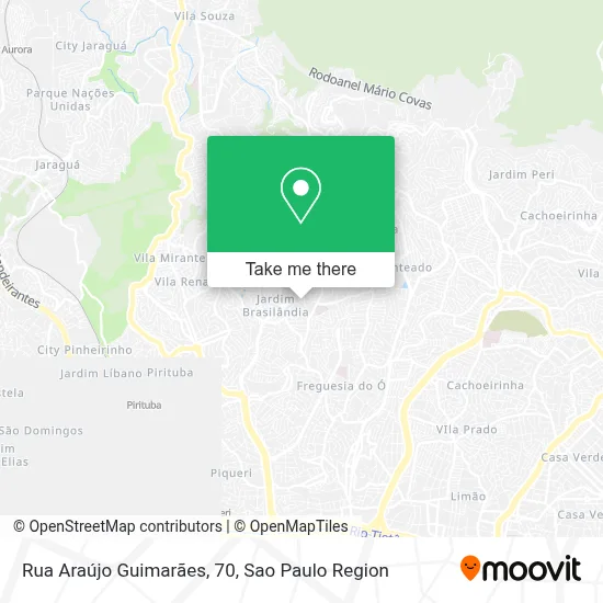 Rua Araújo Guimarães, 70 map