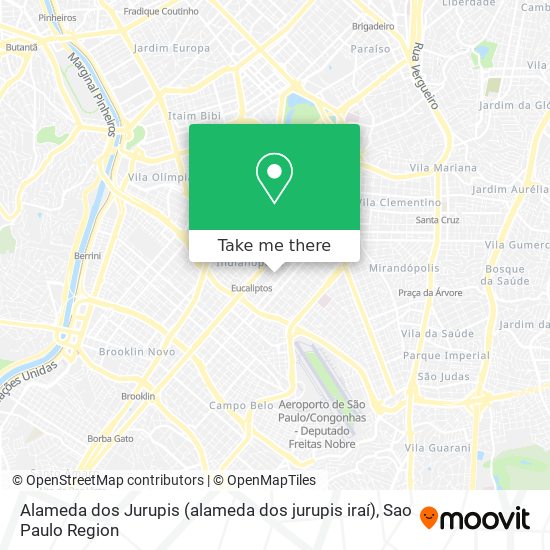 Alameda dos Jurupis (alameda dos jurupis iraí) map
