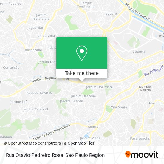 Rua Otavio Pedreiro Rosa map