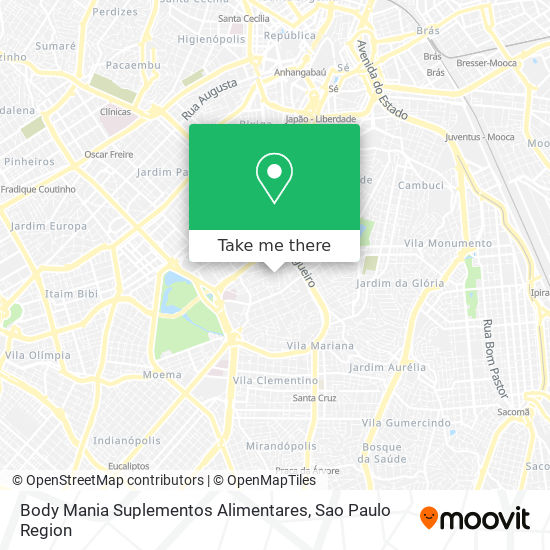 Mapa Body Mania Suplementos Alimentares